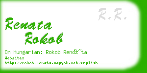 renata rokob business card